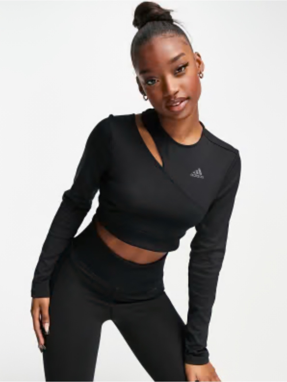 NWT the adidas Women's Power AEROREADY Crop Cover-Up Sweatshirt